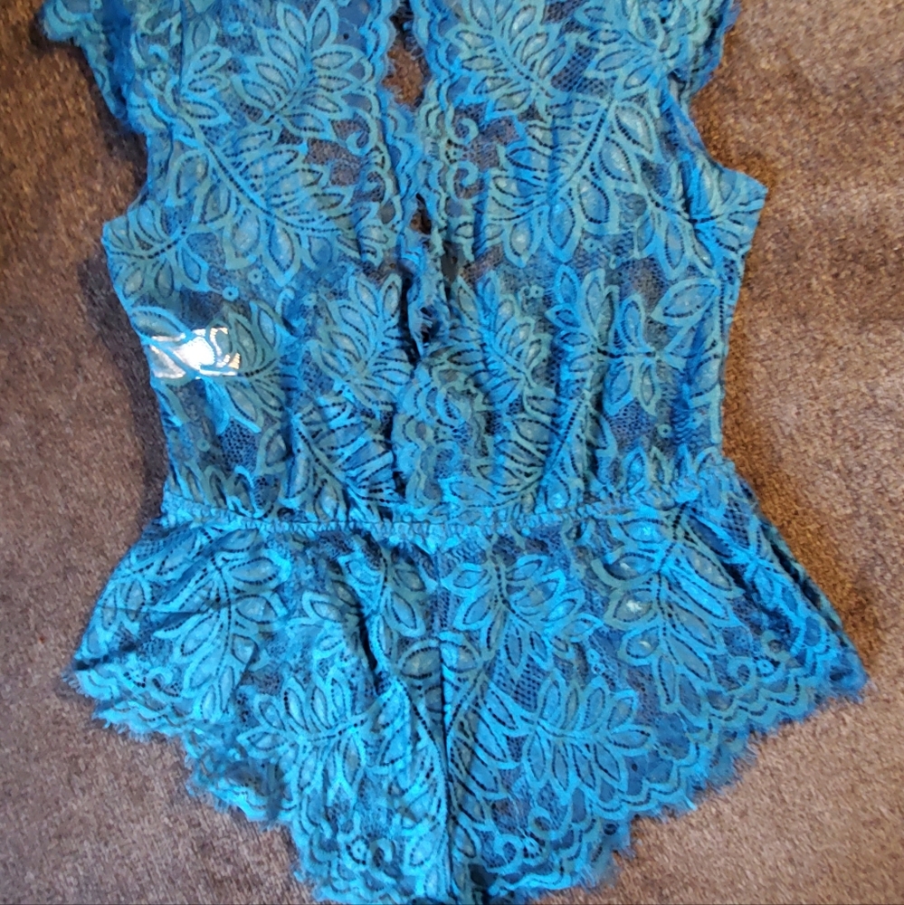 Lace lingerie bodysuit
